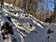 Sulle nevi del Monte Zucco (1232 m ) da S. Antonio Abbandonato (987 m) sui sent. 505-506 il 14 gennaio 2021 - FOTOGALLERY